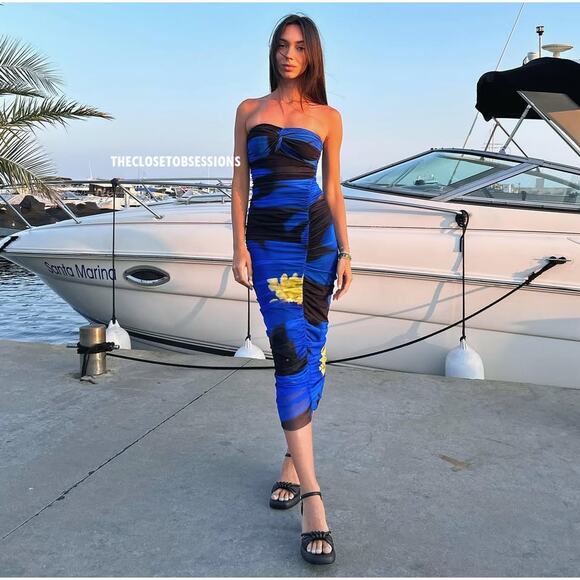 ZARA BLOGGER FAVE!!! Fitted Strapless Dress NWT - Picture 11 of 16